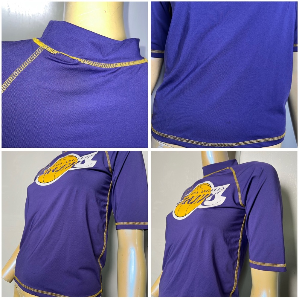 Purple Lakers Rash Guard Top - Picture 4 of 11